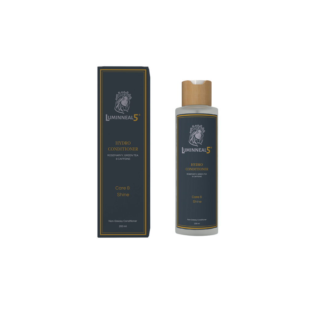 Luminneal5 Hydro Conditioner care product with packaging on a white background