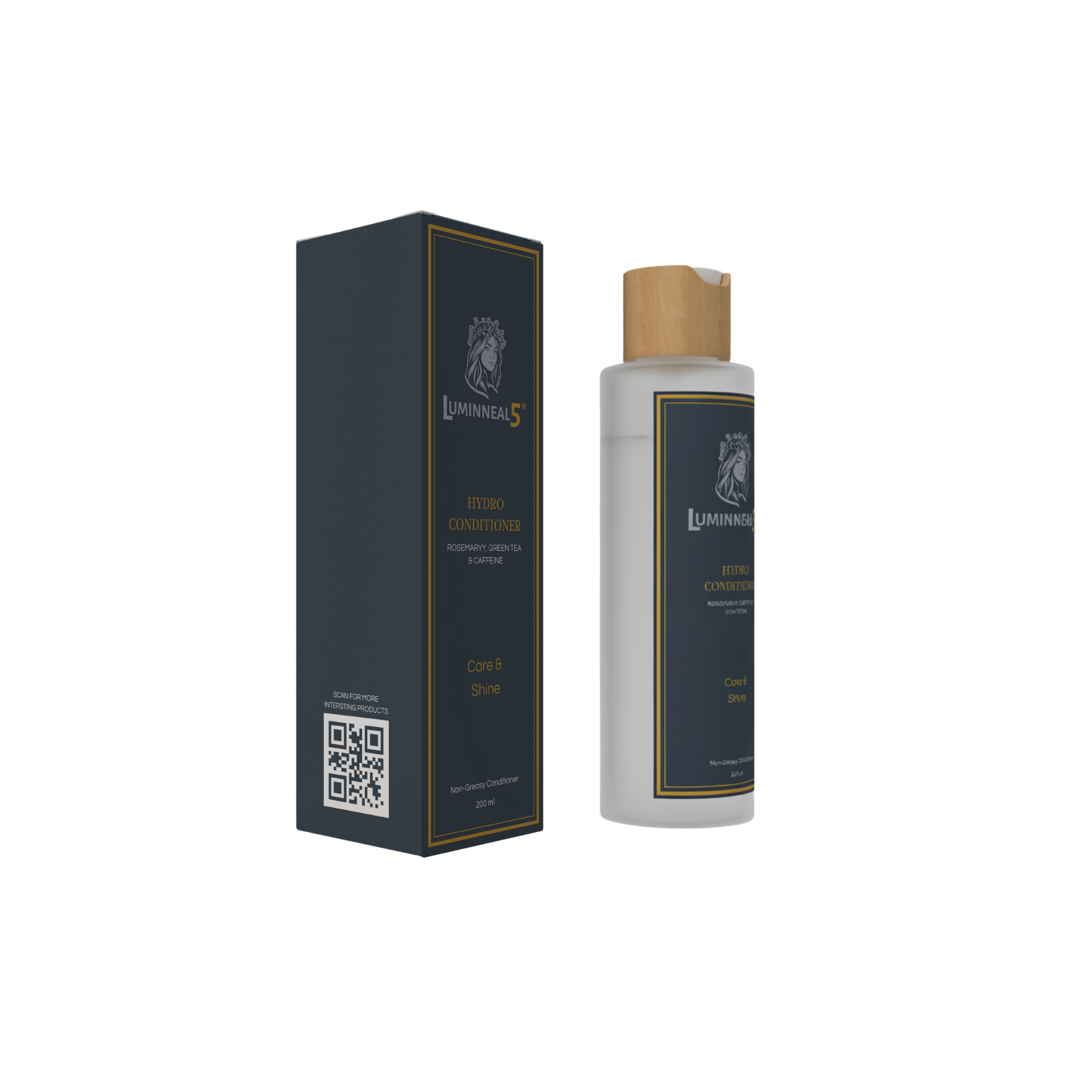 Luminneal5 Hydro Conditioner bottle and packaging on a white background