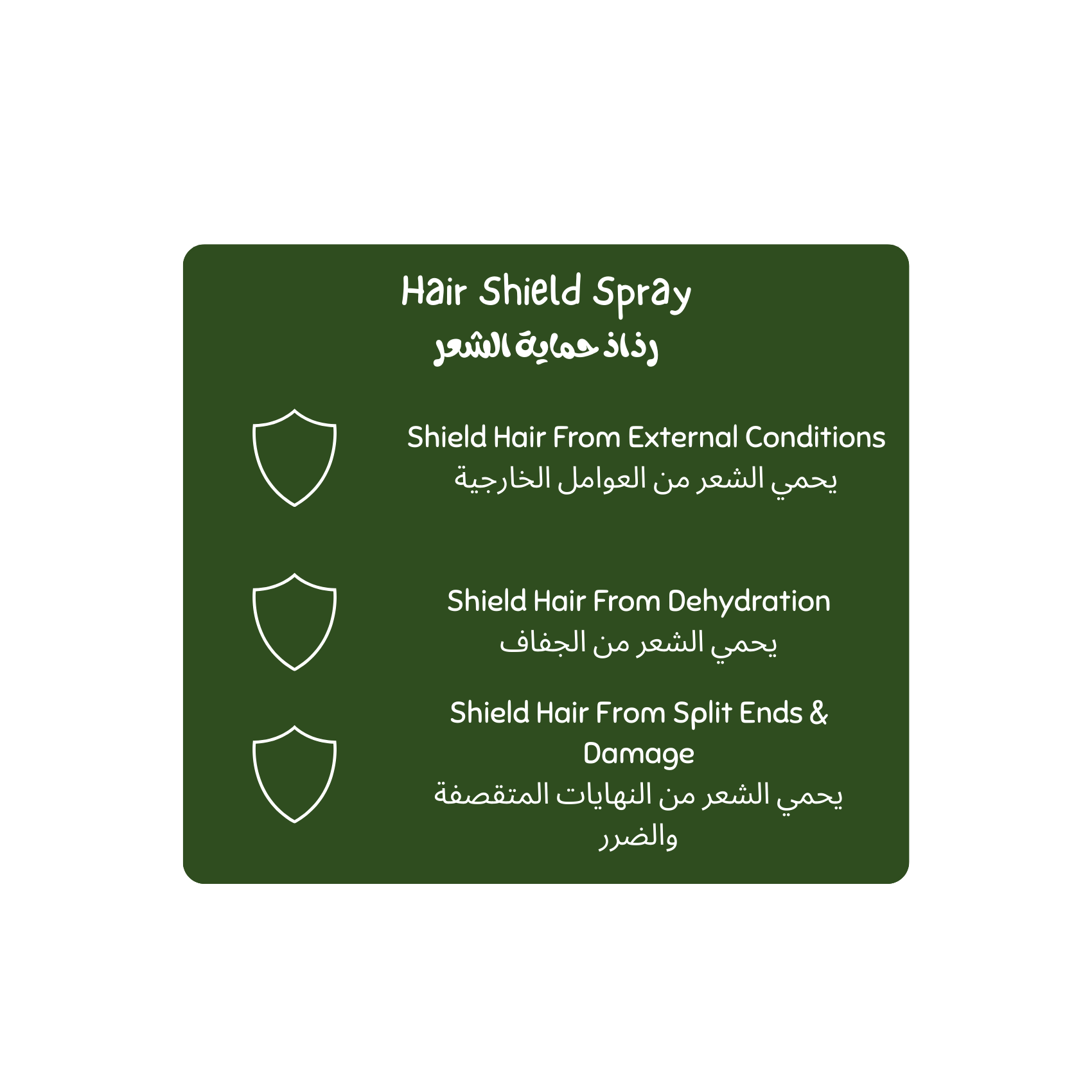 Luminneal5 Hair Shield Spray label with text and icons on a green background Luminneal5 Hair Shield Spray - Bundle of 3 (Save 20%) Hair-Care vpwvuf-su.myshopify.com